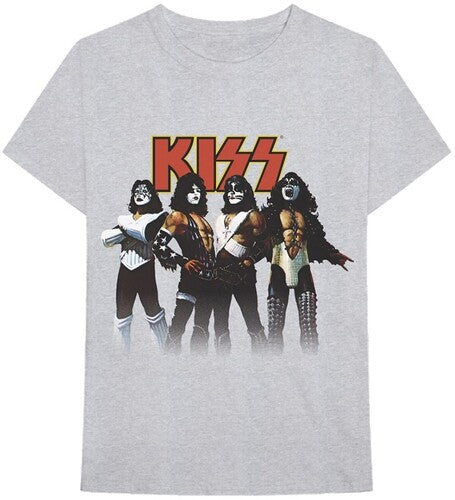 Kiss Stance Logo Heather Gray Unisex Short Sleeve T-shirt Med