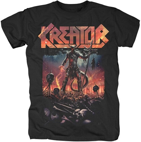 Kreator Warrior Black Short Sleeve Shirt Size XL
