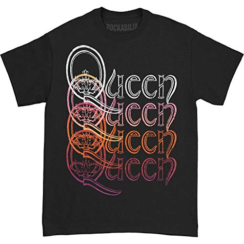 Queen QUEEN REPEAT LOGO BLACK SS TEE LARGE
