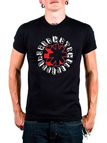 Red Hot Chili Peppers Men'S Rhcp Hand Drawn T-Shirt, Black, Medium