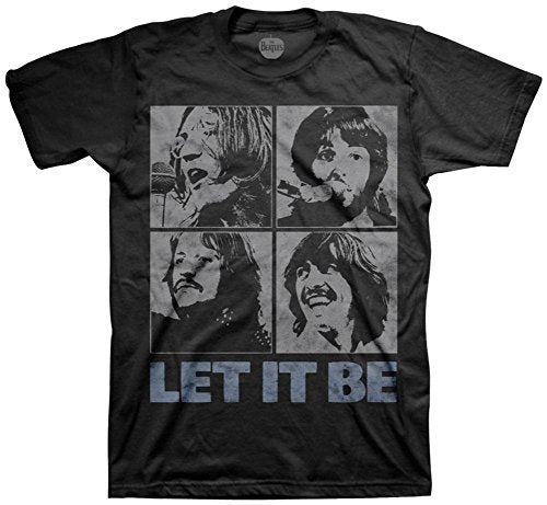 The Beatles Men'S Beatles Let It Be T-Shirt ,Black , Medium