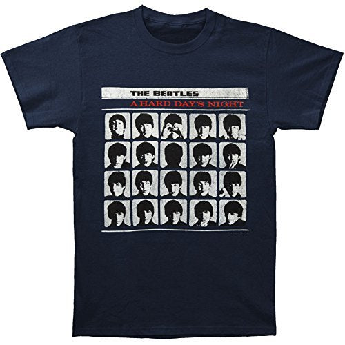 The Beatles Men'S The Beatles Hard Days Night T-Shirt, Blue, Medium