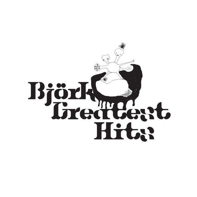 Björk Greatest Hits black 2LP vinyl reissue album cover