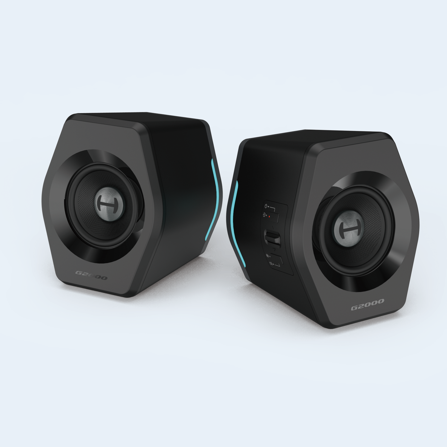 G2000 2.0 Rgb Gaming Speakers- Black