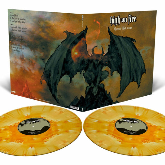 High on Fire Blessed Black Wings (Colored Vinyl, Blue, Orange) (2 Lp's)