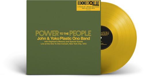 Power To The People: Live at the One To One Concert, New York City 1972 (RSD Exclusive, Extended Play, 180 Gram Vinyl, Colored Vinyl, Yellow)