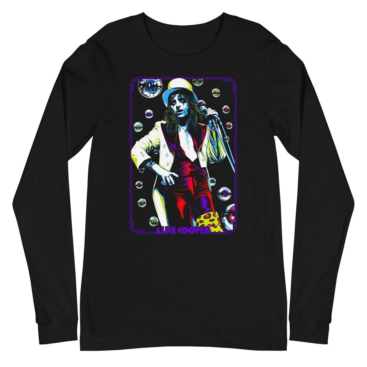 Alice Cooper - Bubbles Long Sleeve T-Shirt Black