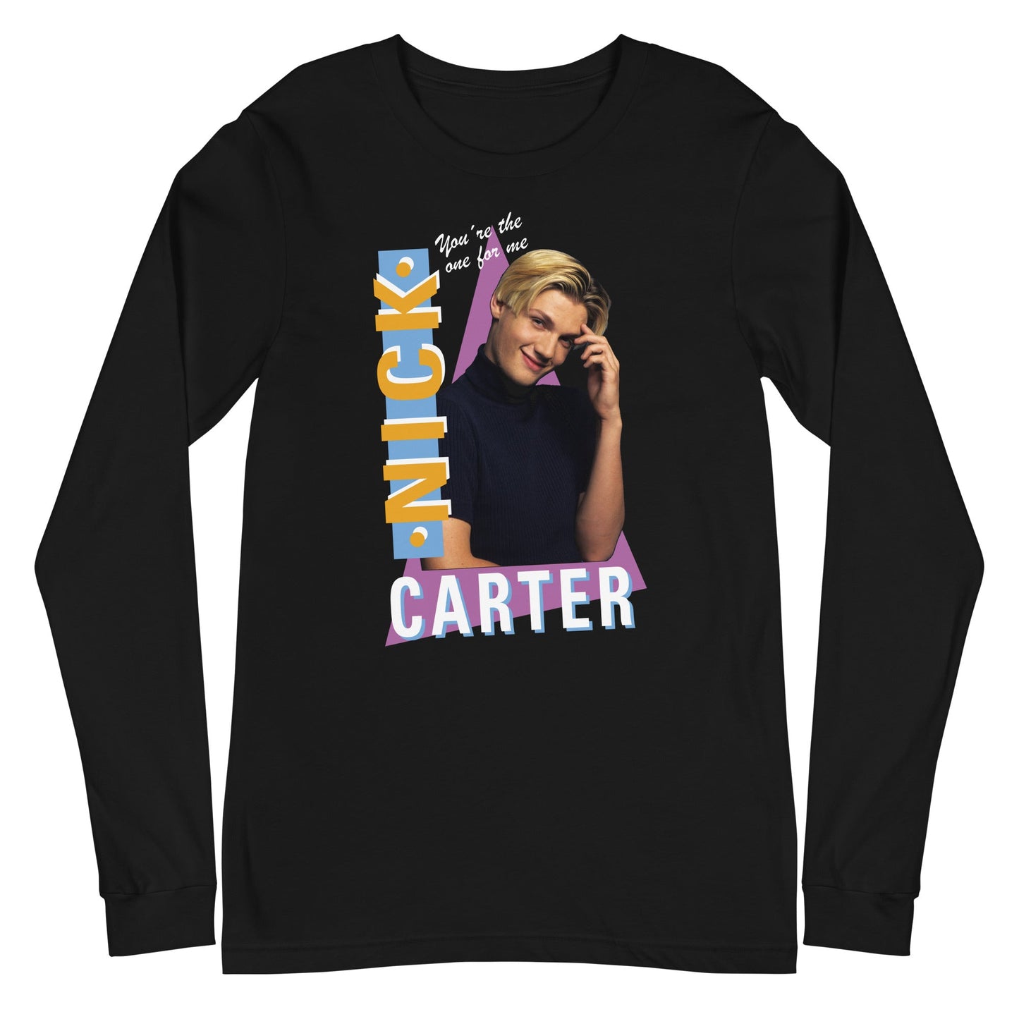 Backstreet Boys - Nick Carter Long Sleeve T-Shirt Black