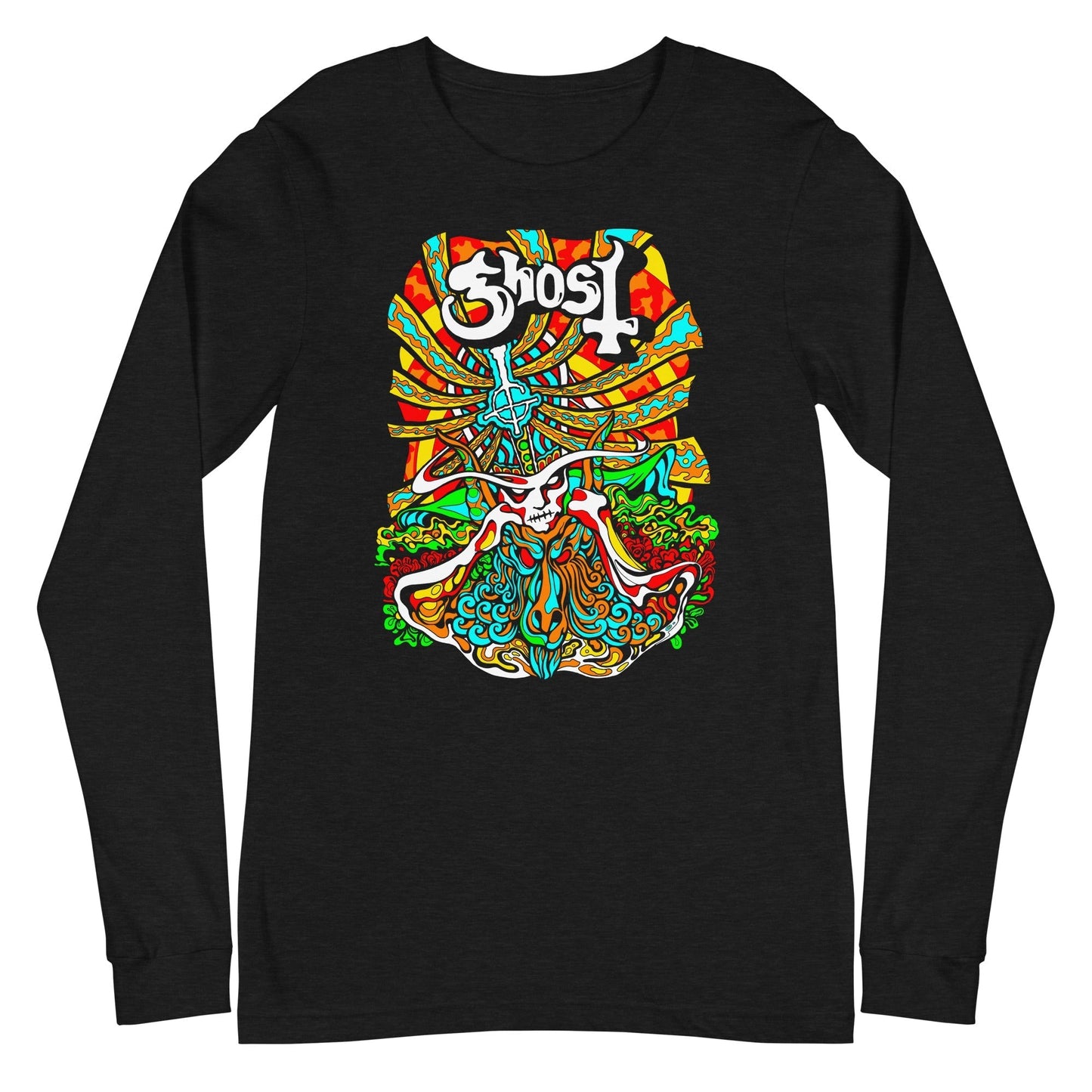 Ghost - Psychedelic Long Sleeve T-Shirt Black