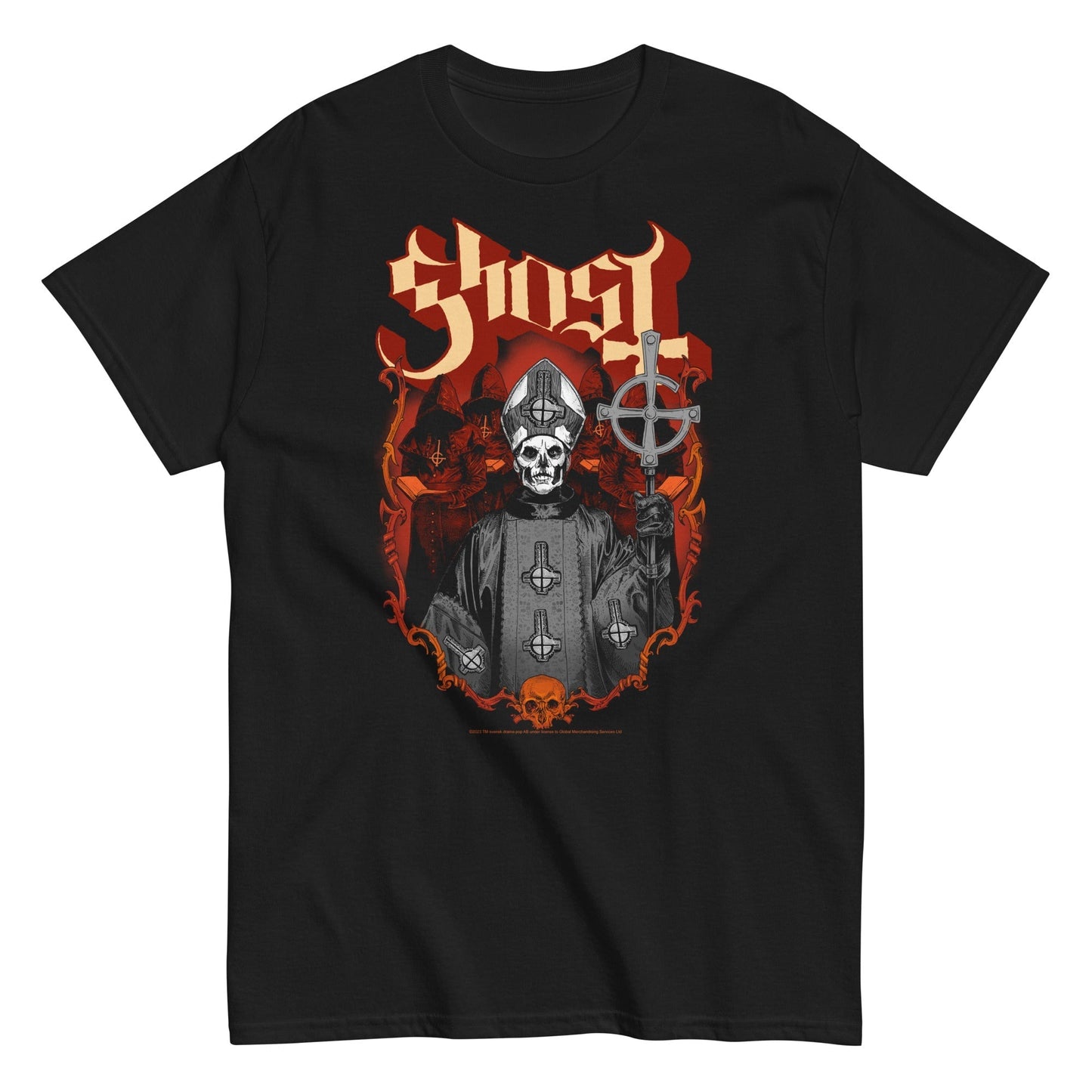Ghost - Skull and Robes T-Shirt Black