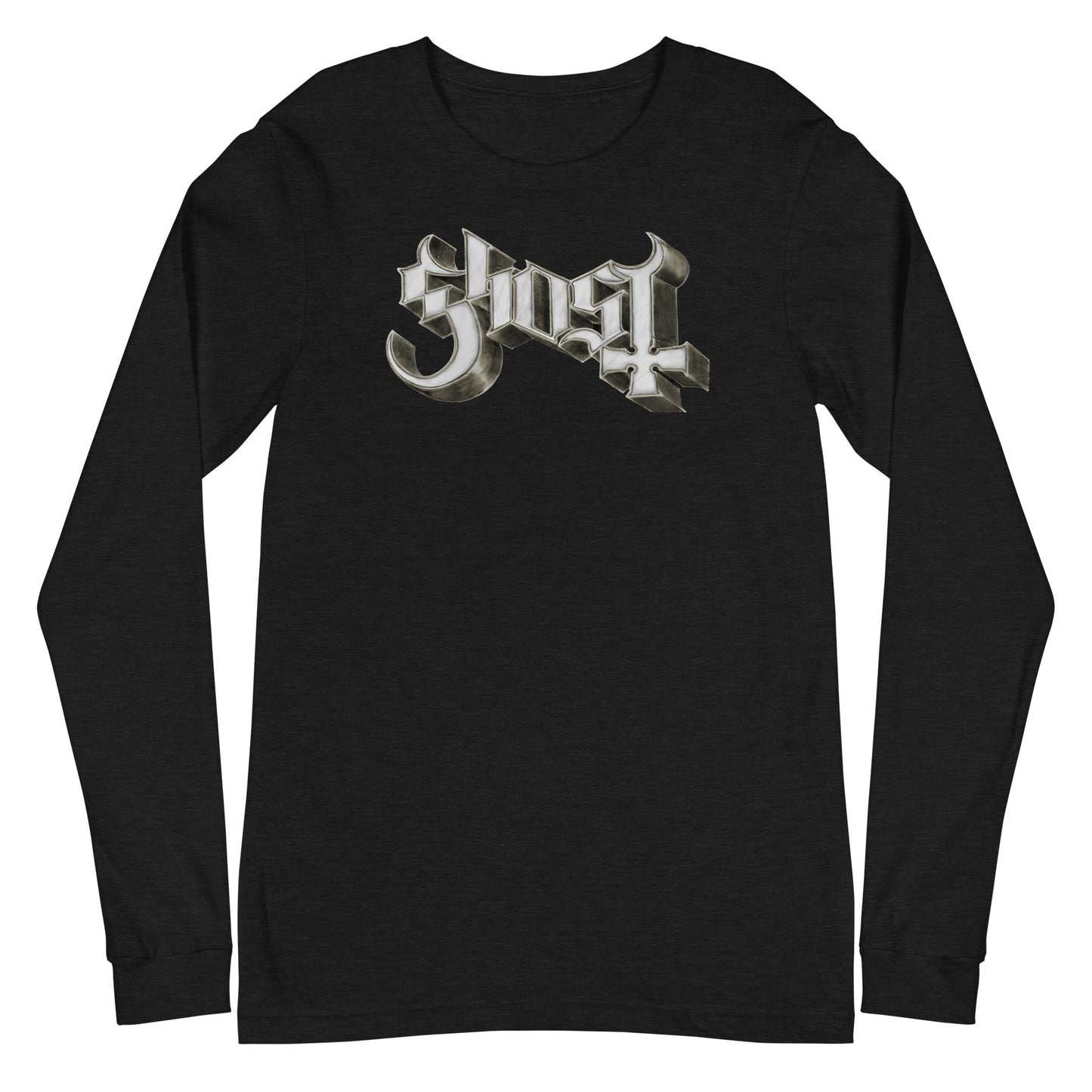Ghost - Sliver Logo Long Sleeve T-Shirt Black