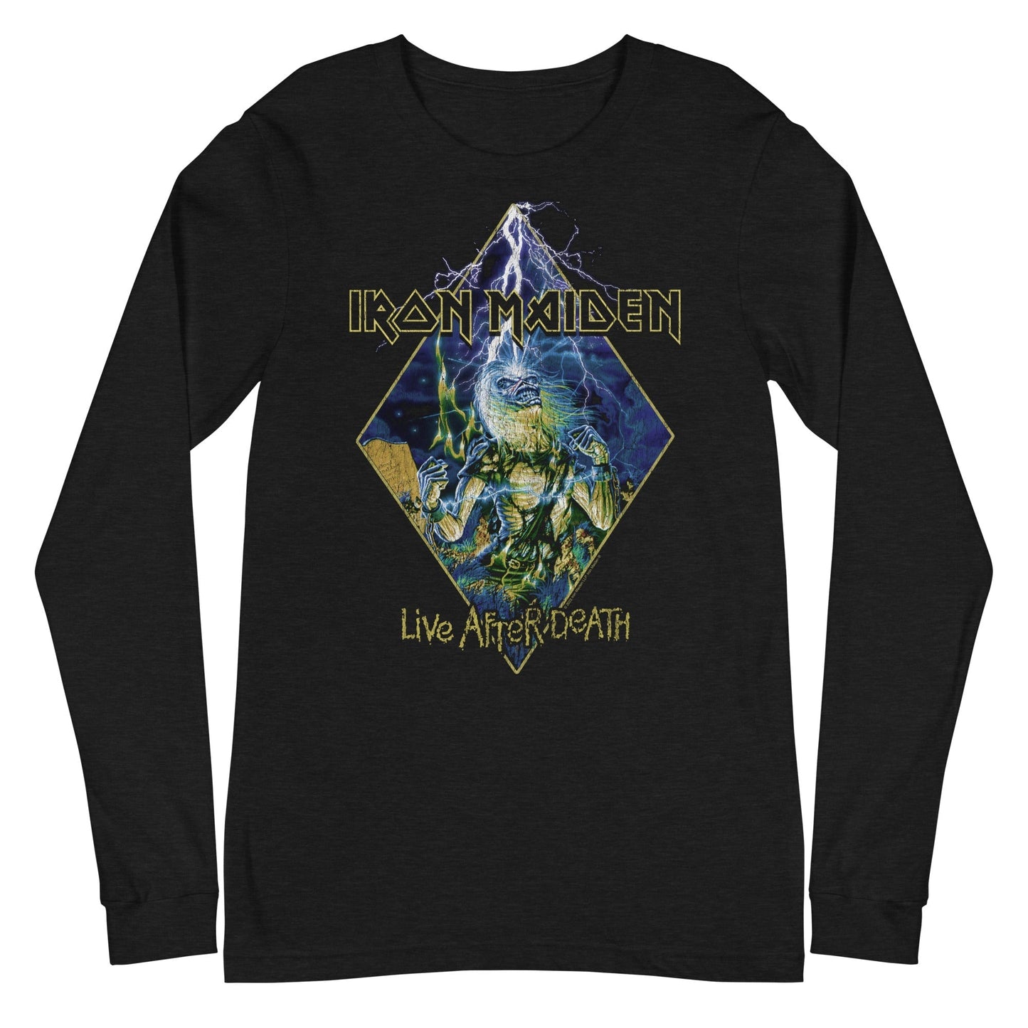 Iron Maiden - Lightning Long Sleeve T-Shirt Black