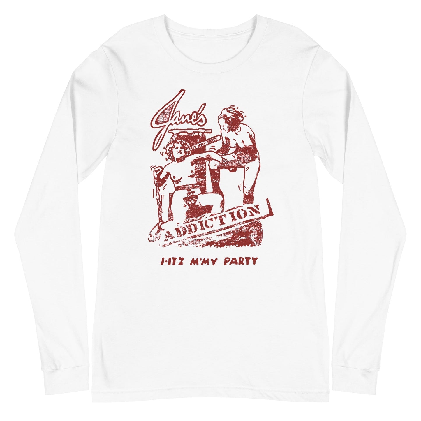 Jane's Addiction - Still My Party Long Sleeve T-Shirt White