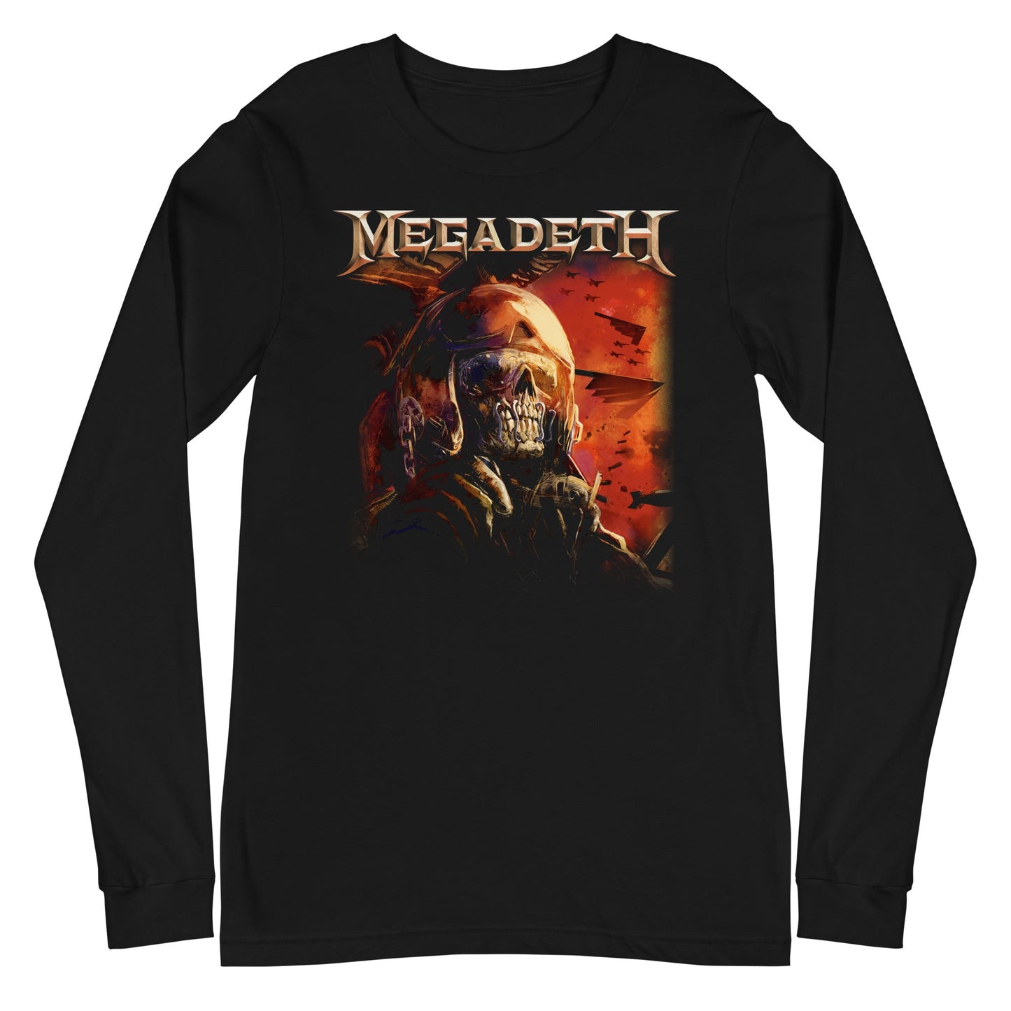 Megadeth - Vic Staring Long Sleeve T-Shirt Black