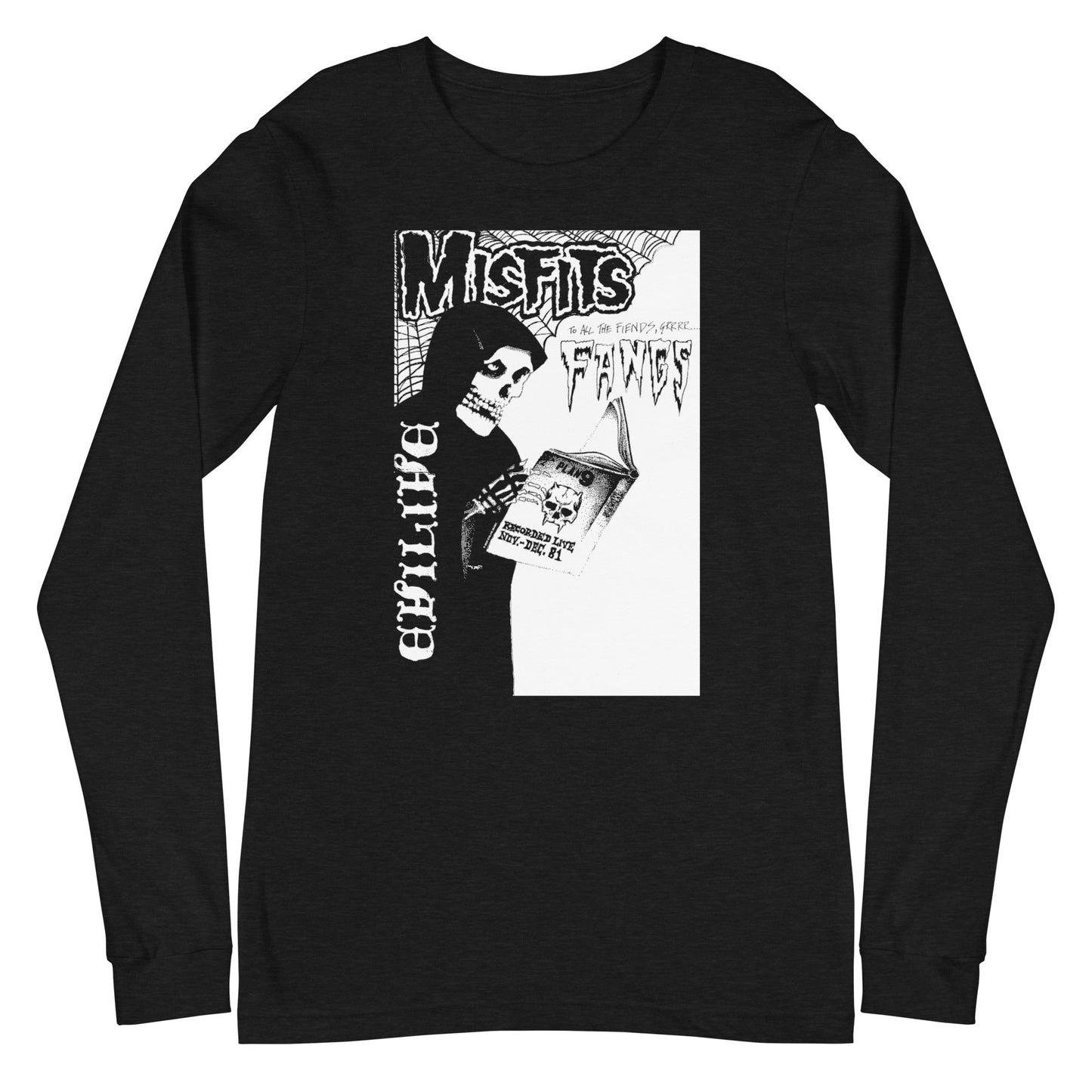 Misfits - Fangs Long Sleeve T-Shirt Black