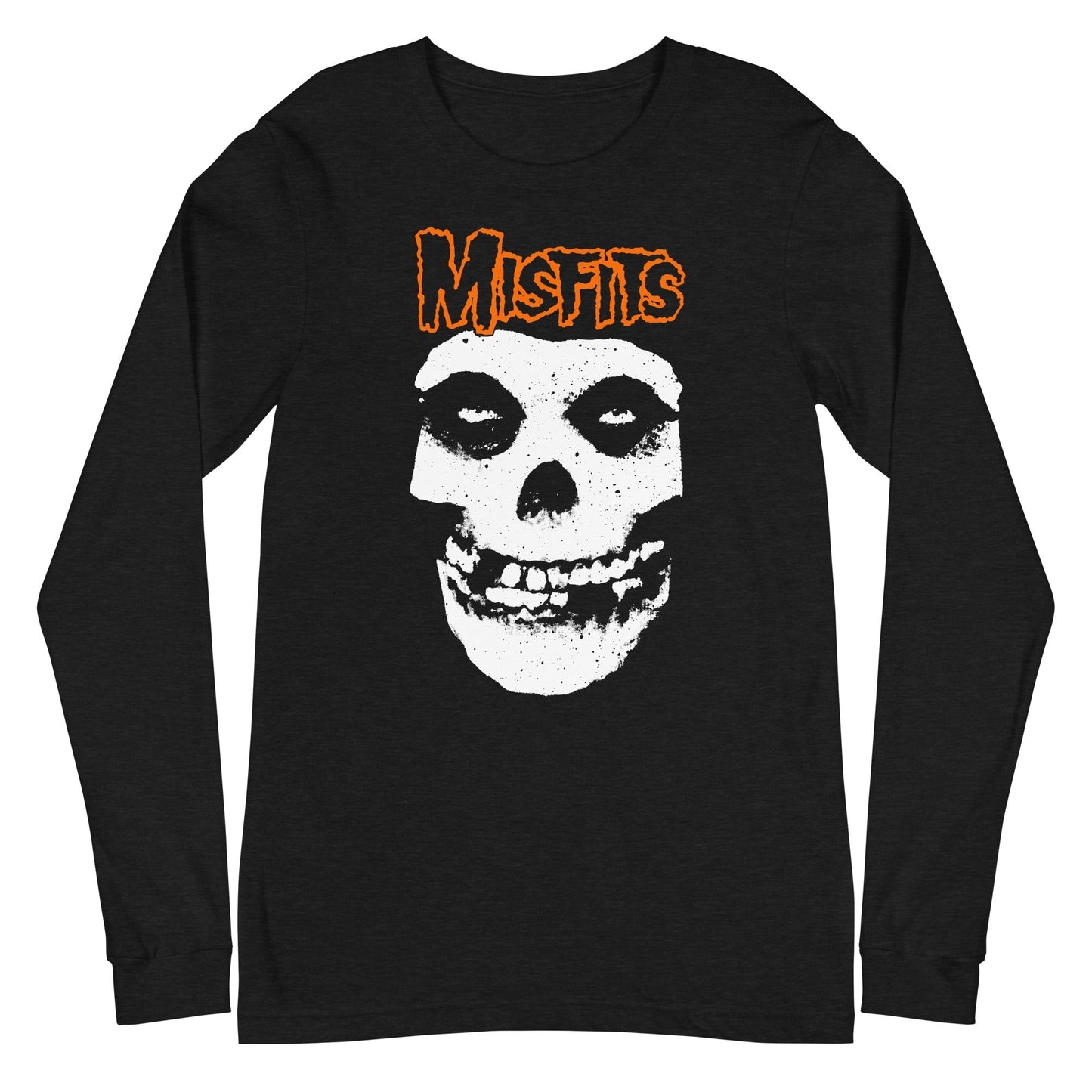 Misfits - Orange Skull Long Sleeve T-Shirt Black