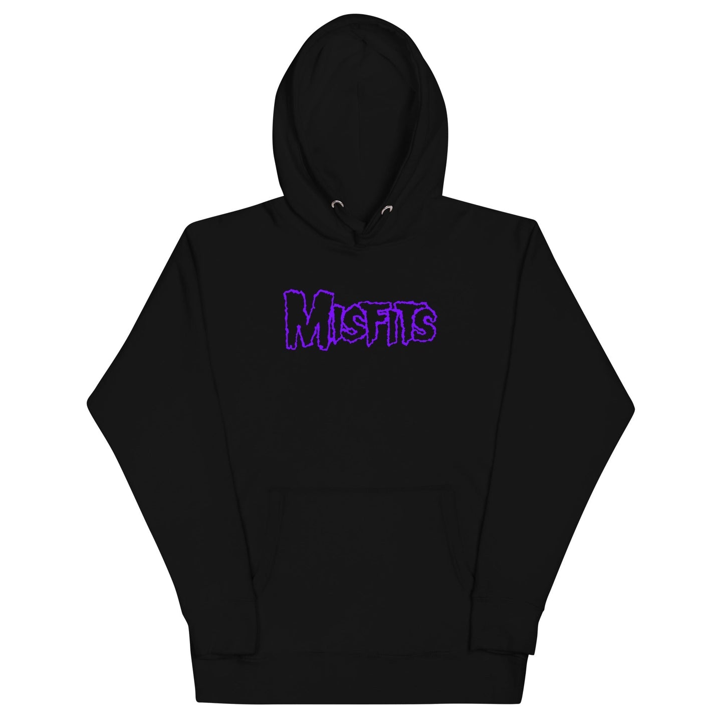 Misfits - Purple Drip Logo Hoodie Black