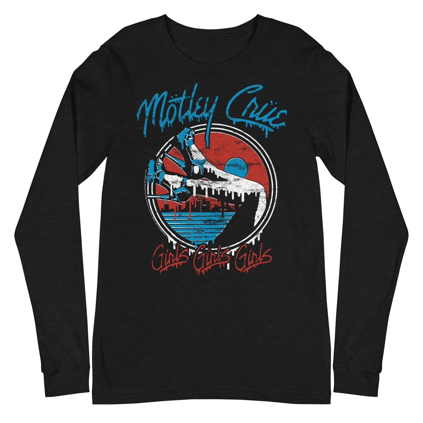 Motley Crue - Girls Drip Long Sleeve T-Shirt Black