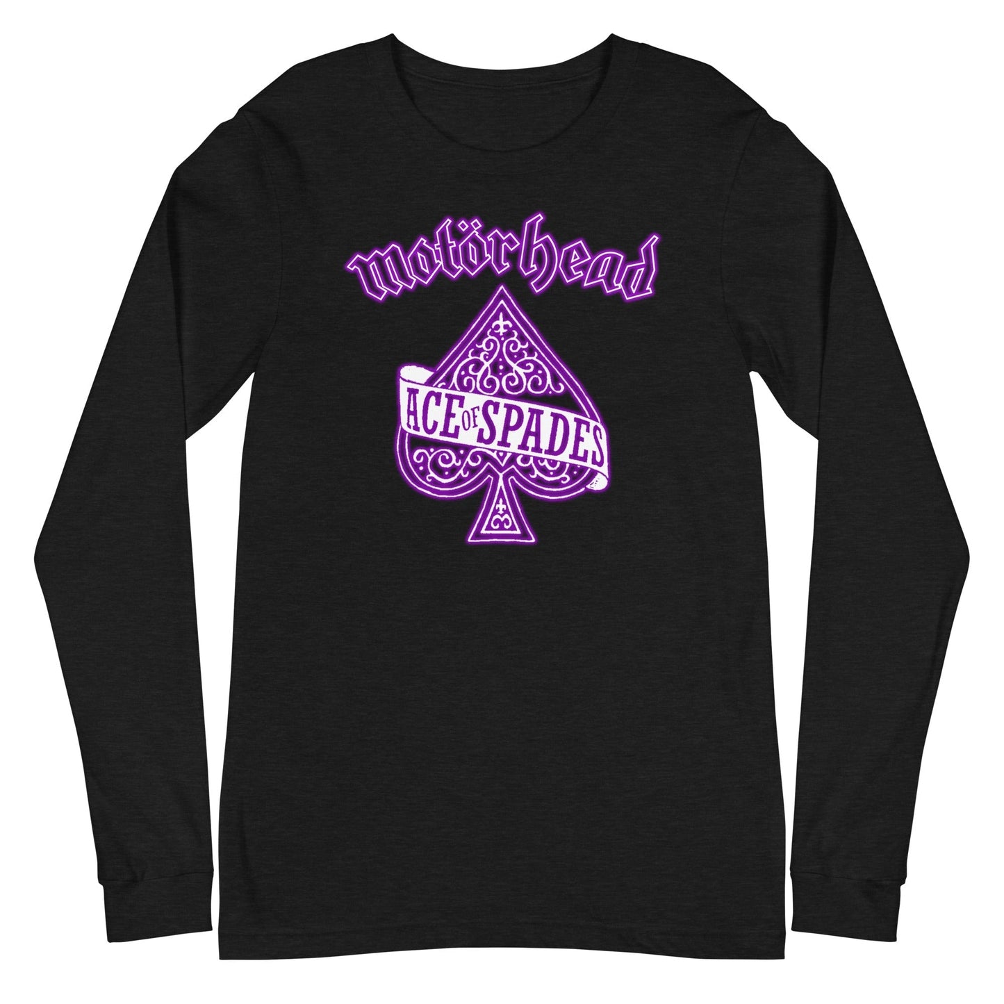 Motorhead - Purple Ace Long Sleeve T-Shirt Black
