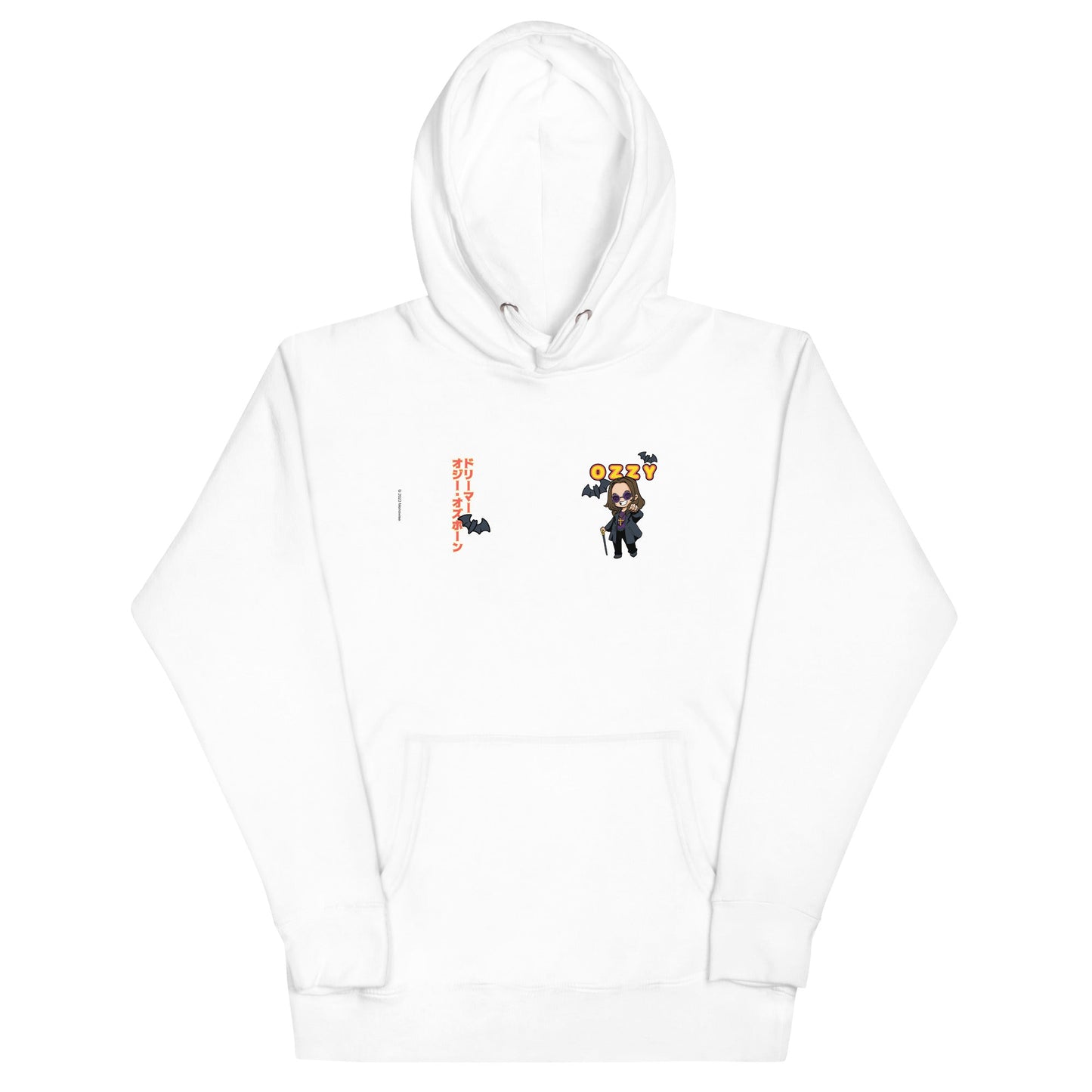 Ozzy Osbourne - Cartoon Logo Hoodie White