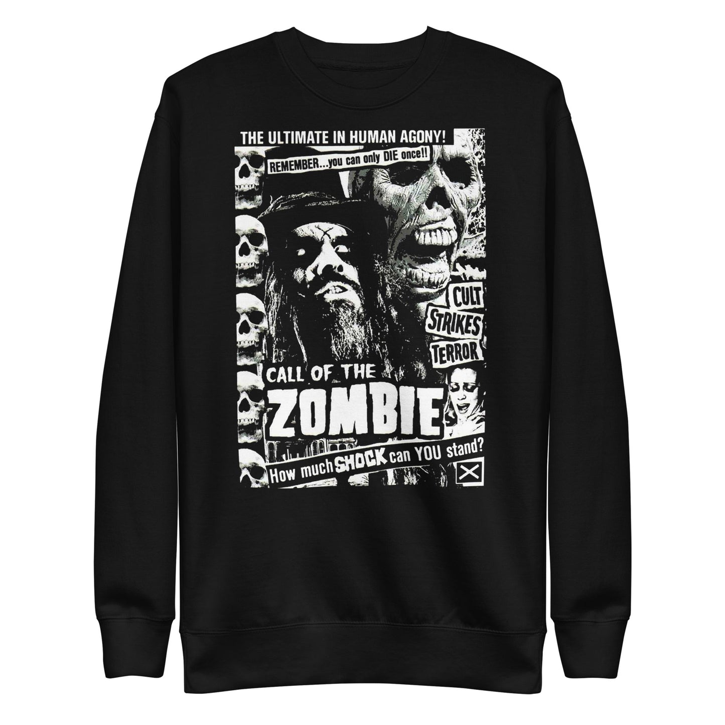 Rob Zombie - Black and White Sweatshirt Black
