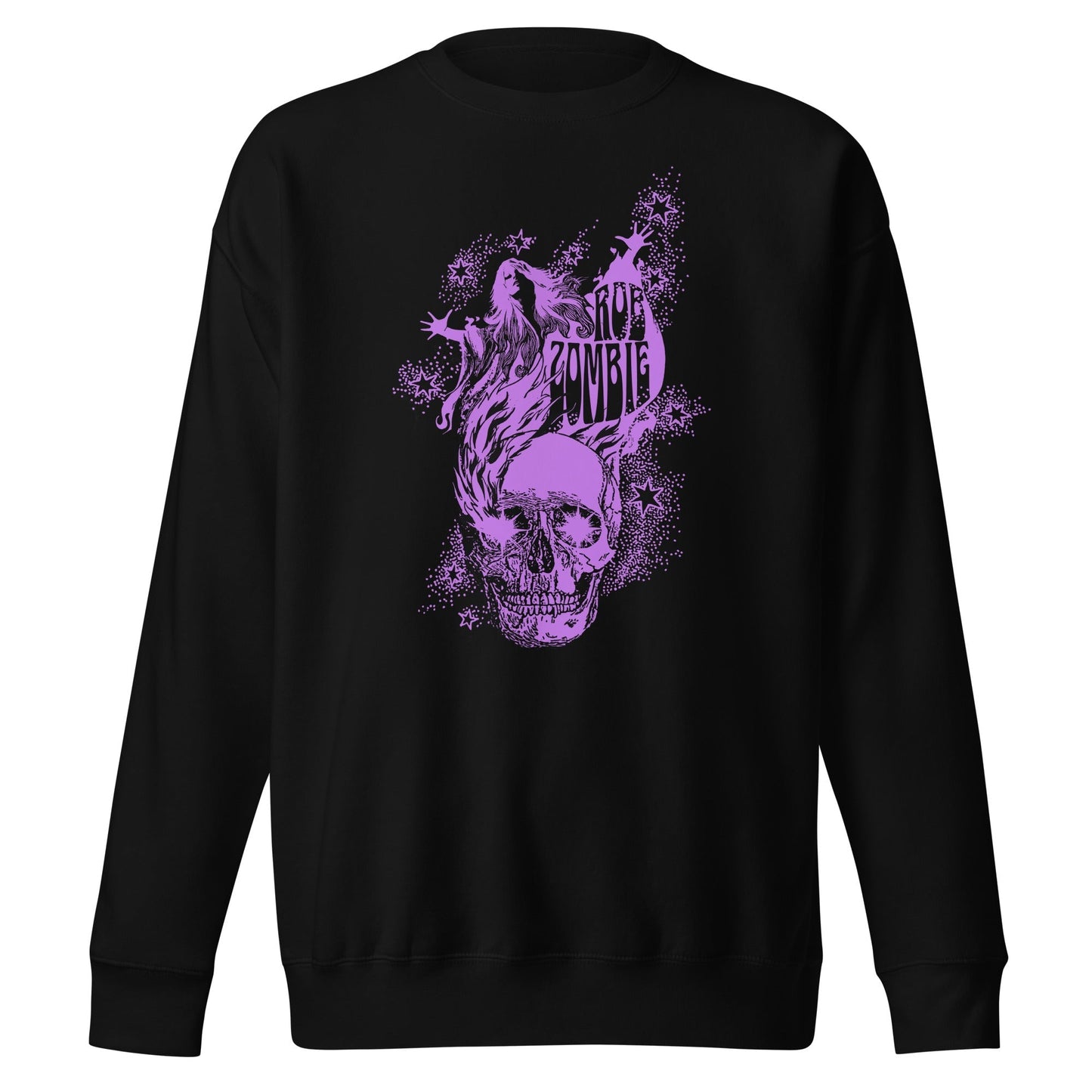 Rob Zombie - Purple Skull Sweatshirt Black