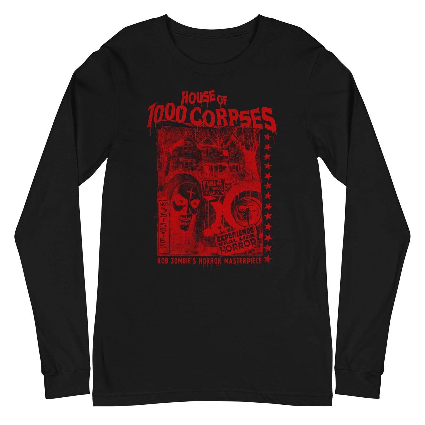 Rob Zombie - Red Corpses Long Sleeve T-Shirt Black