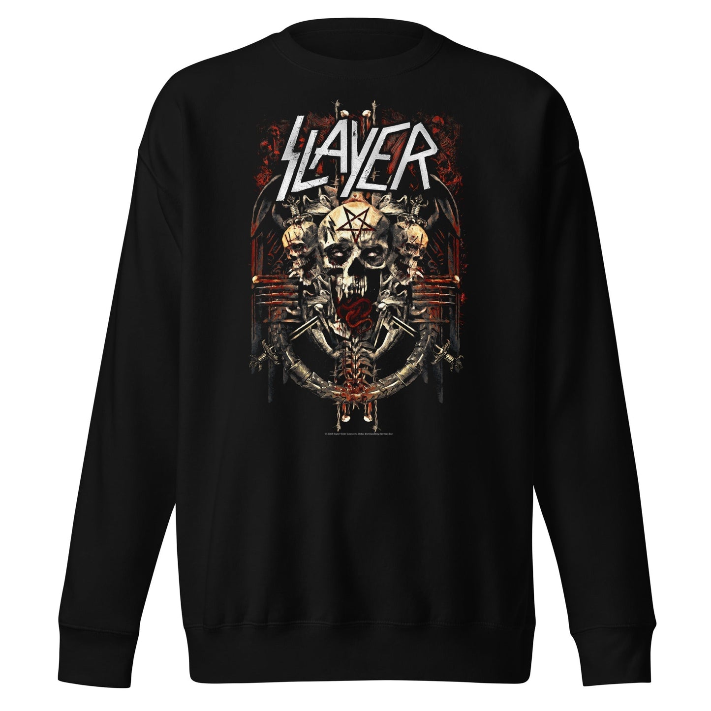 Slayer - Triple Skull Sweatshirt Black