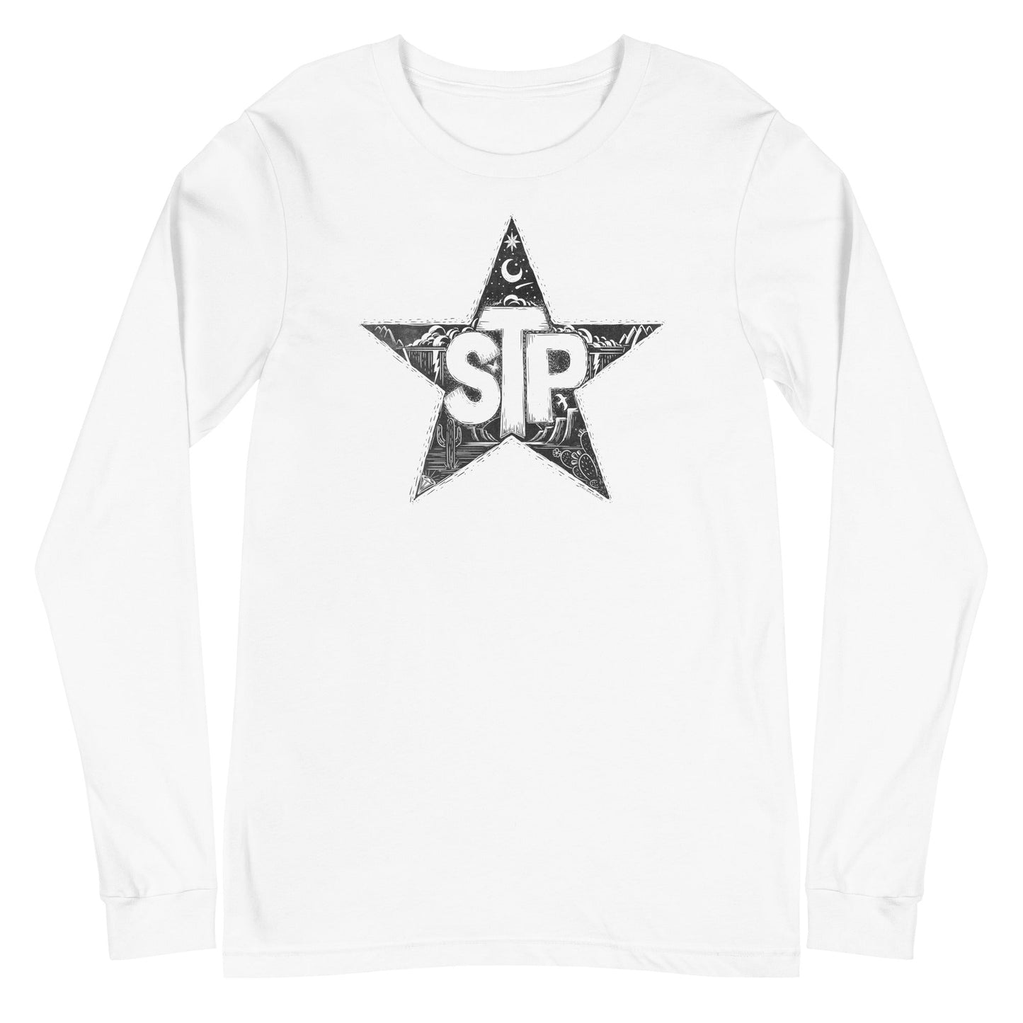 Stone Temple Pilots - Star Long Sleeve T-Shirt White