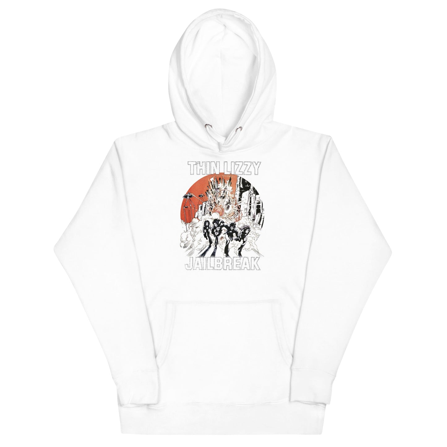 Thin Lizzy - Arctic Jail Hoodie White