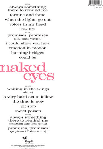Naked Eyes (Limited Edition, Blue Colored Vinyl, 2025 Remastered Edition) (2 Lp's)