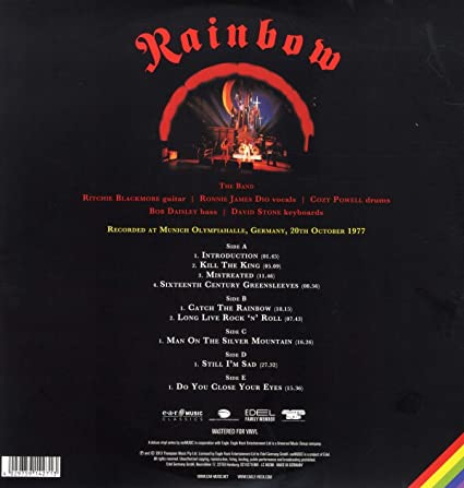 Rainbow Live In Munich 1977 (Limited Edition,180 Gram Virgin Vinyl) (3 Lp's)