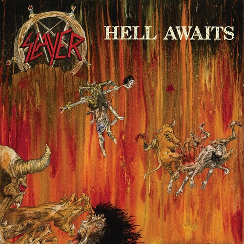 Hell Awaits (Red Velvet Marbled Colored Vinyl, Poster)
