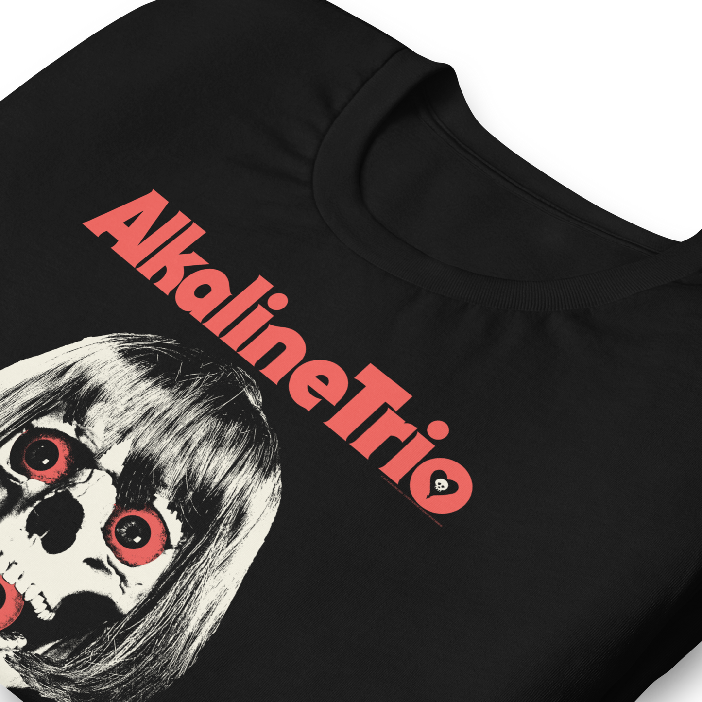 Alkaline Trio Wig Skull T-Shirt Black