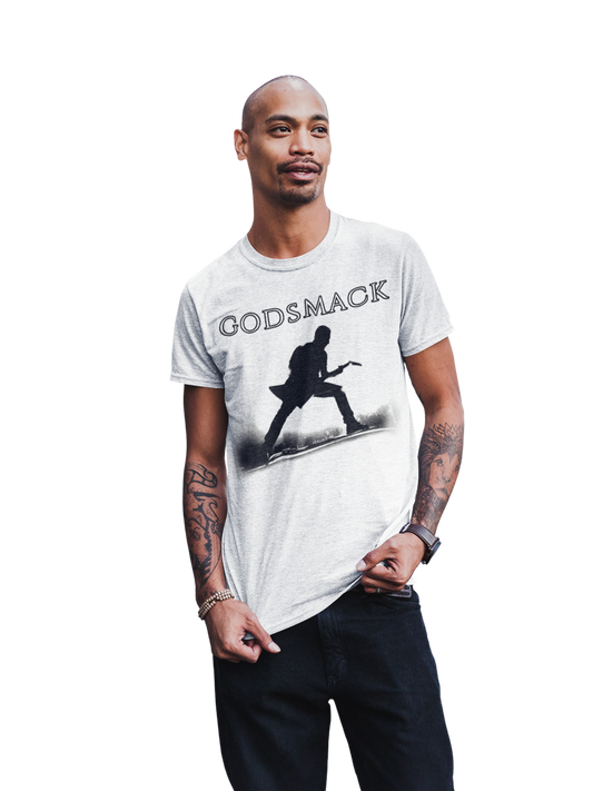 Godsmack - Lean In Sillouhete Jumbo Print T-Shirt White