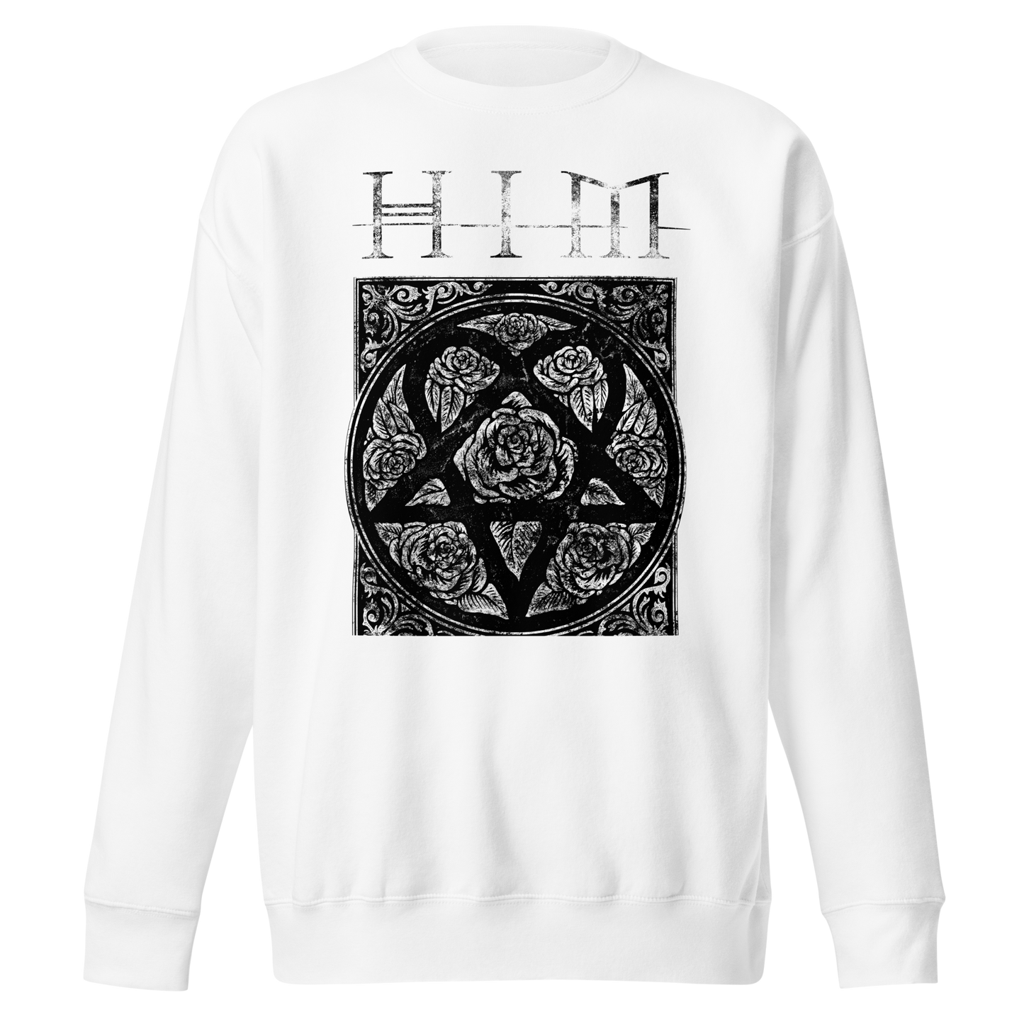 HIM - Chapel Jumbo Print Sweatshirt White