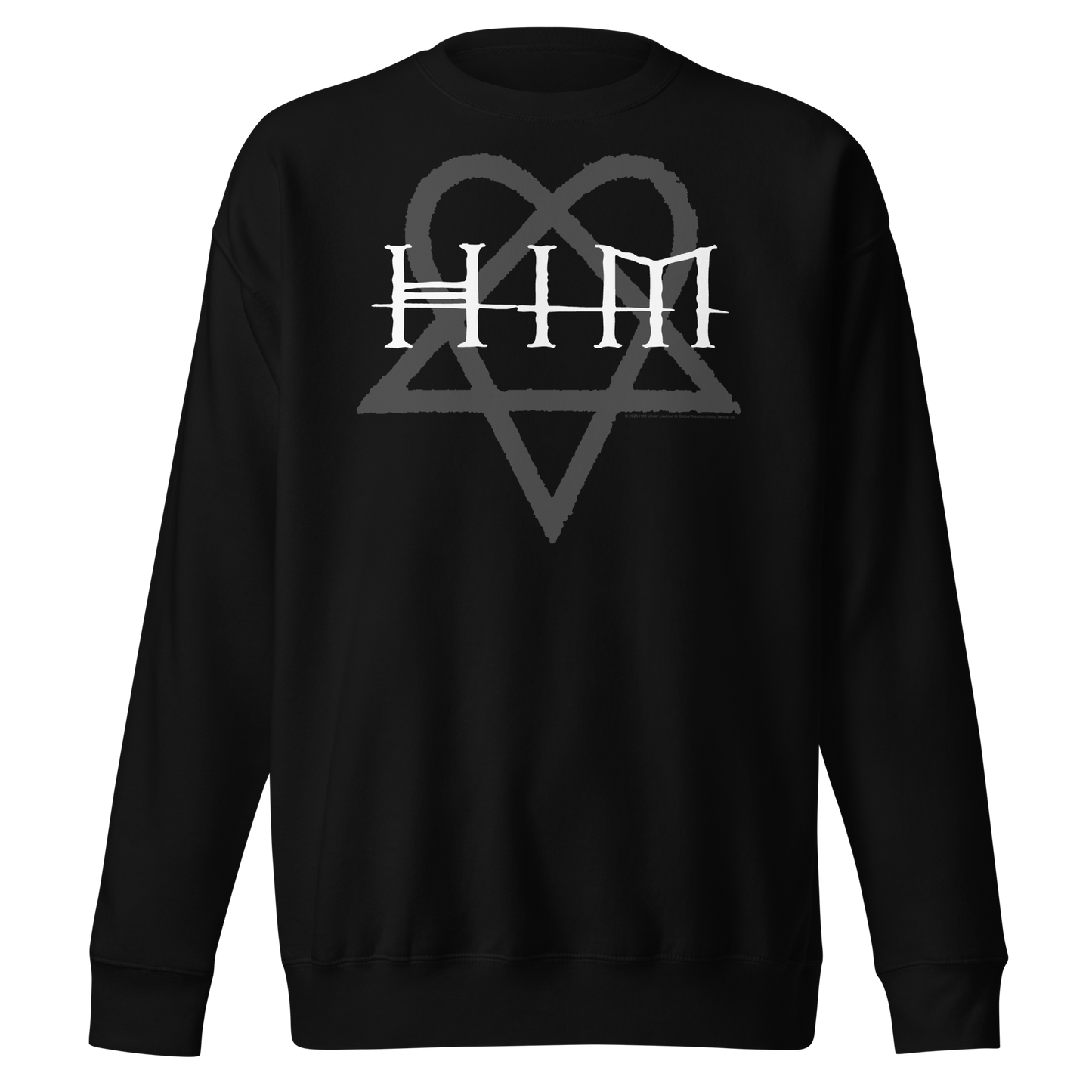 HIM - Dark Heart Jumbo Print Sweatshirt Black