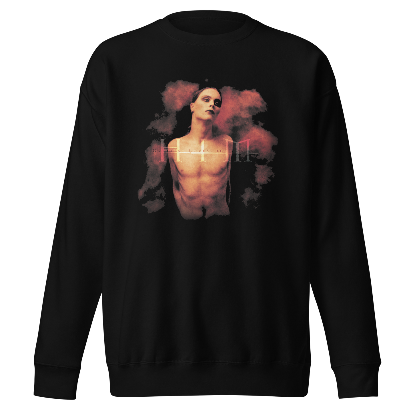 HIM - Deep Shadows Jumbo Print Sweatshirt Black