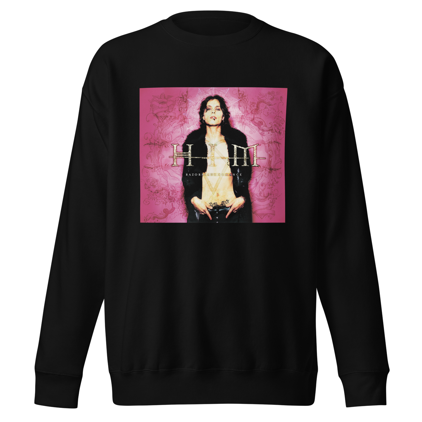 HIM - Razorblade Romance Jumbo Print Sweatshirt Black