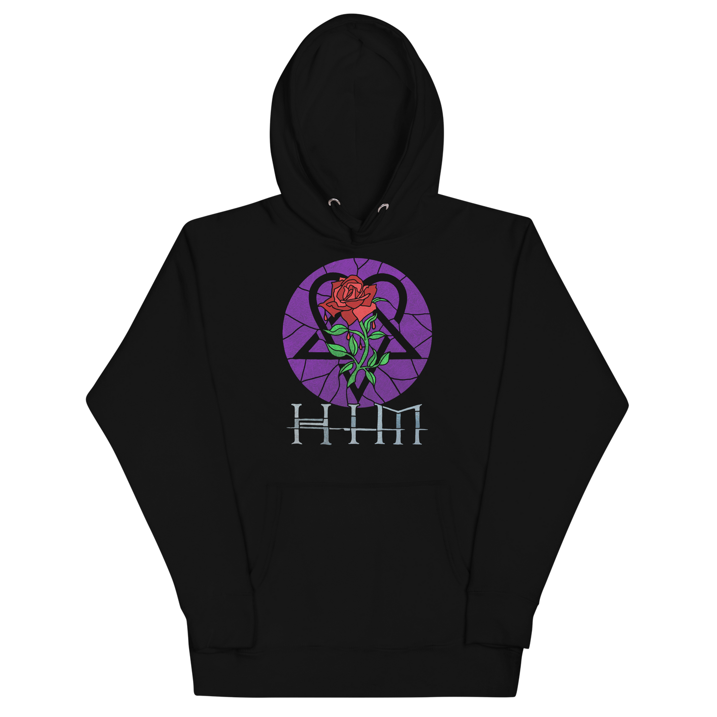 HIM - Stained Glass Hoodie Black