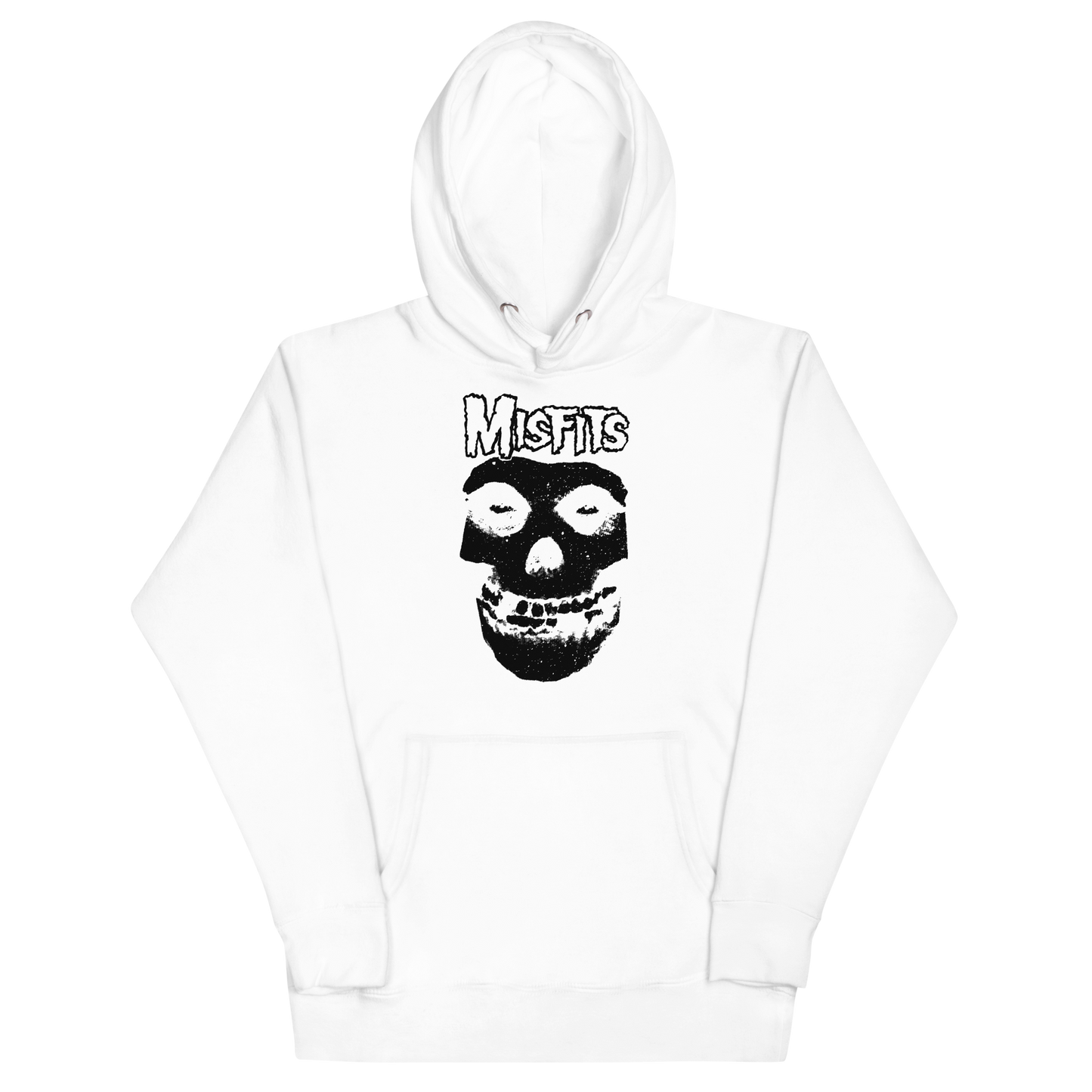 Misfits Black Skull Classic Hoodie White