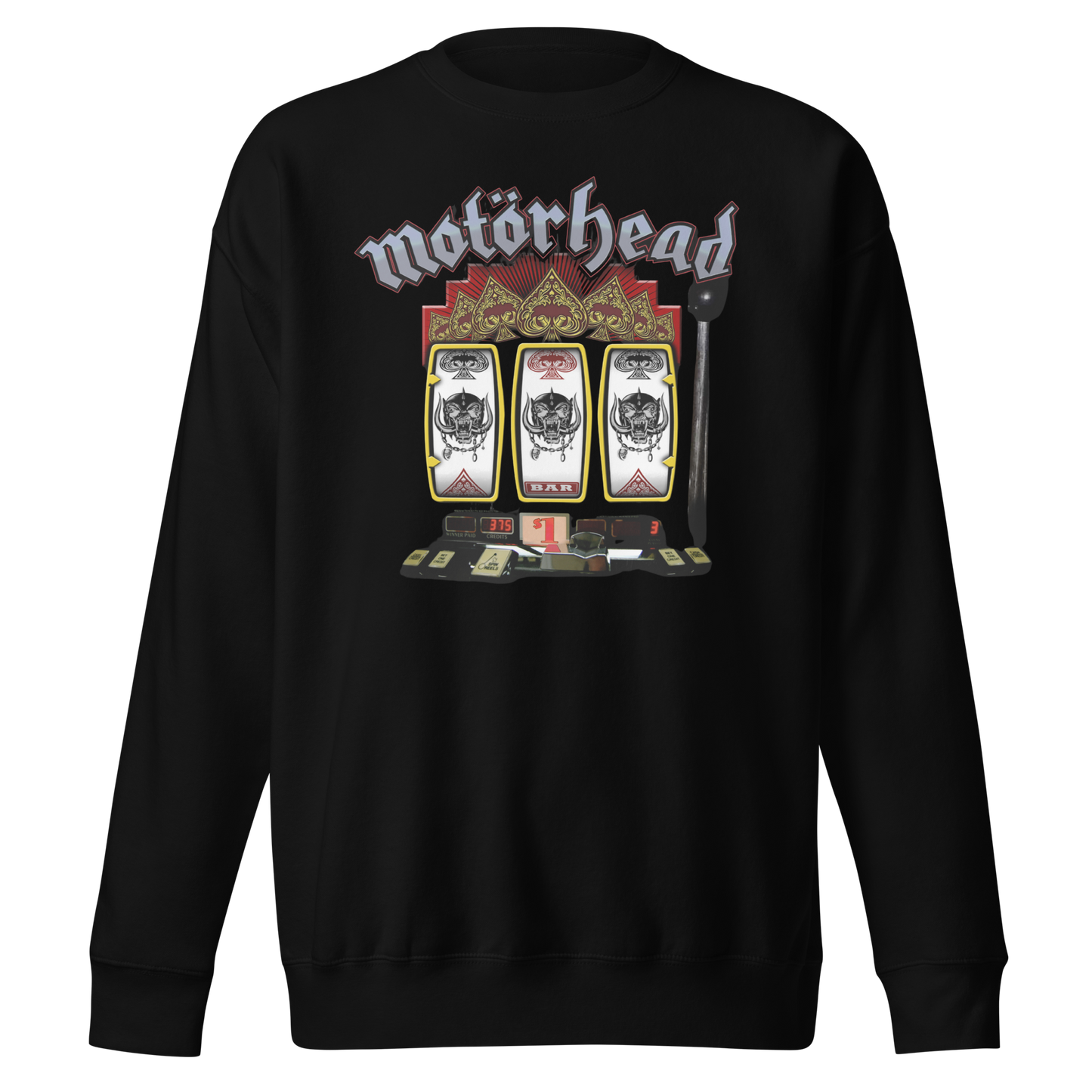 Motorhead - Jackpot Jumbo Print Sweatshirt Black