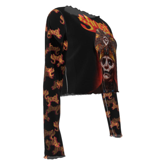Ghost One Eye Women's Mesh Top As Shown