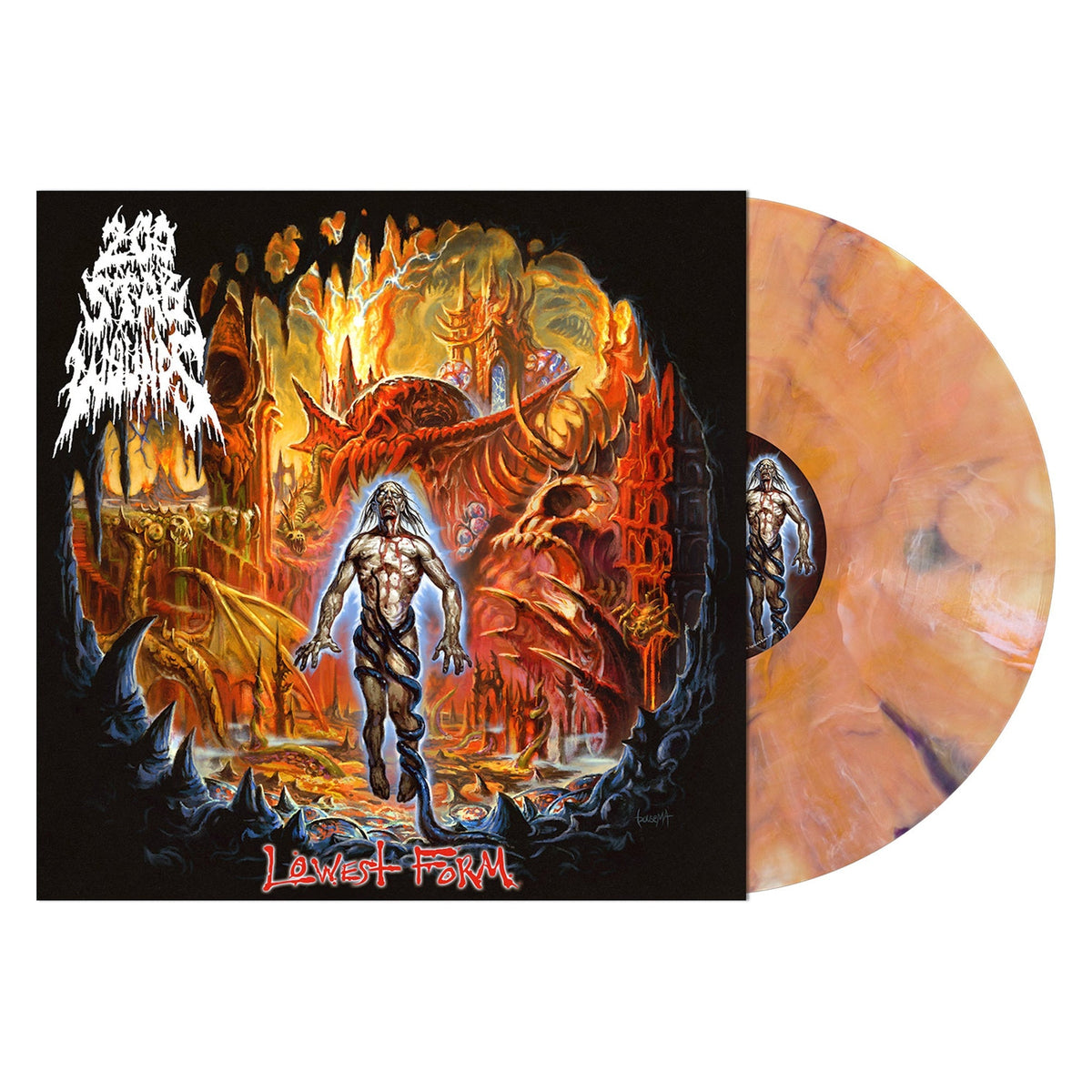 Lowest Form ["Rigor Mortis" - Yellow Orange, Black Marble Vinyl]