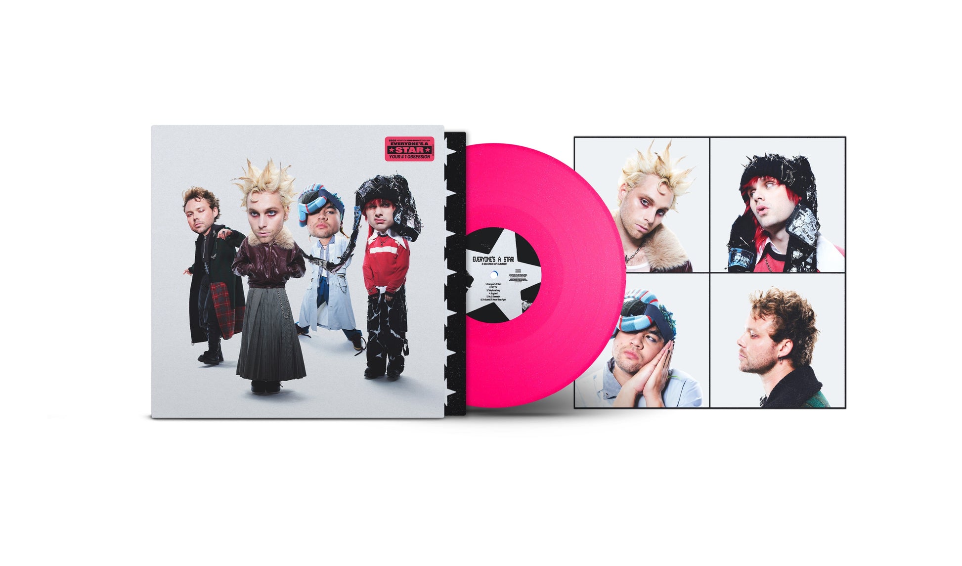 EVERYONE’S A STAR! [Neon Pink Glitter Vinyl]