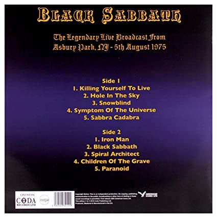 Masters Of The Grave: Asbury Park, N.J. August 5th,1975 (Limited Edition, Purple Vinyl) [Import]