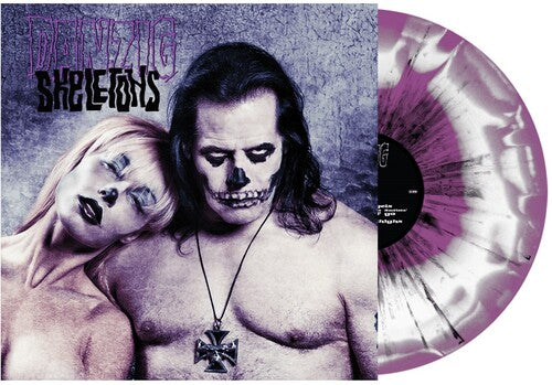 Skeletons Purple & White Swirl / Black Splatter Ind Excl