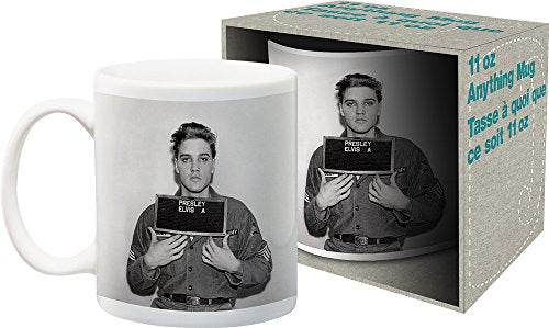ELVIS ENLISTMENT PHOTO 11OZ BOXED MUG ELVIS ENLISTMENT PHOTO 11OZ BOXED MUG