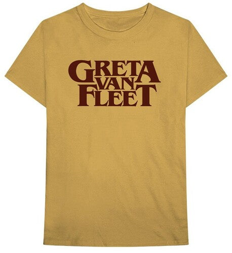 Greta Van Fleet Logo Old Gold Unisex Short Sleeve T-shirt XL