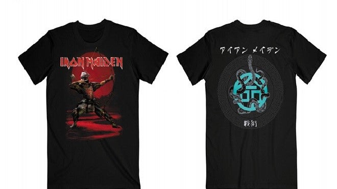 Iron Maiden Senjetsu Eddie Archer Red Circle Tee (Black)